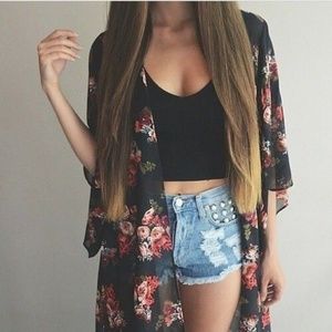 Women Casual Vintage Kimono Cardigan Ladies 2018